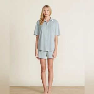 NWT Barefoot Dreams Cozy Terry Set in Beach Glass